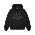 Broken Planet Market Midnight Black Zip Up Hoodie