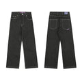 ADWYSD Contrast Stitch Denim Jeans - Dark Grey